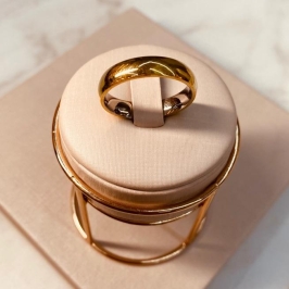 ALIANÇA OURO SINTÉTICO 5MM