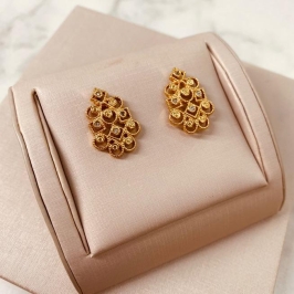 BR OURO ARABESCO ZIRCONIA