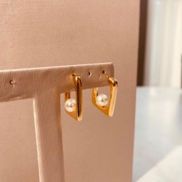 BR OURO ARGOLA FINA QUADRADA PEROLA