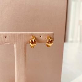 BR OURO ARGOLA GOTAS