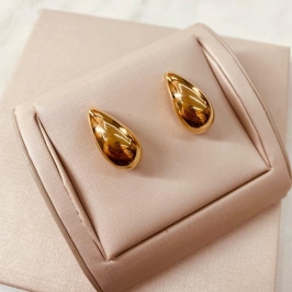 BR OURO ARGOLA MEIA GOTA G