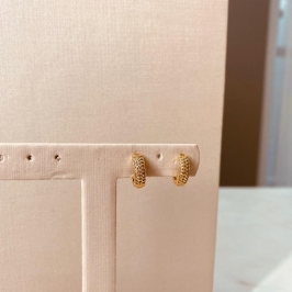 BR OURO ARGOLA MICROCRAVEJADA TRADICIONAL