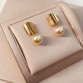 BR OURO BASE LISA PEROLA PENDURADA