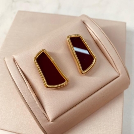 BR OURO GEOMETRIC ACRILICO MARSALA