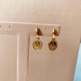 BR OURO MEDALHA OVAL NSA SENHORA DAS GRAÇAS