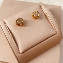 BR OURO ZIRCONIA CORAÇÃO CAIXA ALTA