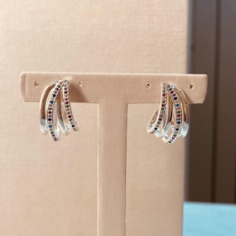 BR PRATA 4 FIOS 2 CRAVEJADOS COLOR