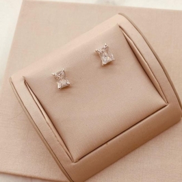 BR PRATA ZIRCONIA RETANGULAR