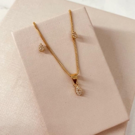 CJ OURO GOTA MICRO CRAVEJADA