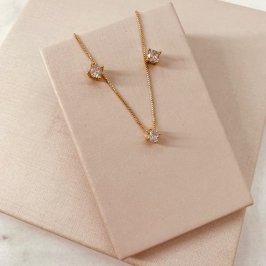 CJ OURO ZIRCONIA CAIXA ALTA