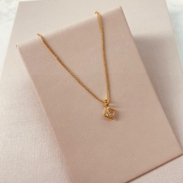 CK OURO ZIRCONIA QUADRADA COM BORBA