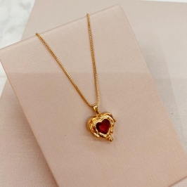 CL OURO CORAÇÃO ORGANICO RUBI