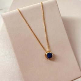 CL OURO PONTO DE LUZ SAFIRA 8MM CAIXA ALTA