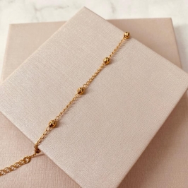 PL OURO BOLINHAS ESPASSADAS INFANTIL