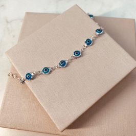 PL PRATA OLHO GREGO AZUL CLARO