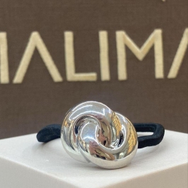 PRENDEDOR DE ELASTICO PRATA