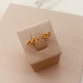 AN OURO CORRENTE E BAGUETE