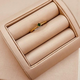 AN OURO SOLITÁRIO CAIXA ALTA COLOR