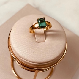 AN OURO SOLITÁRIO RETANGULO COLOR