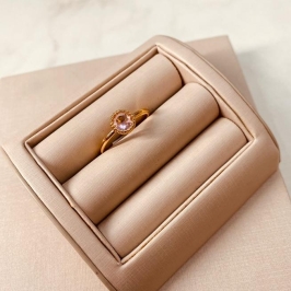 AN OURO SOLITÁRIO TORTA ROSA