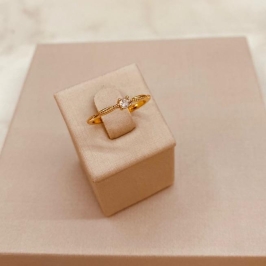 AN OURO SOLITARIO TRANÇADO