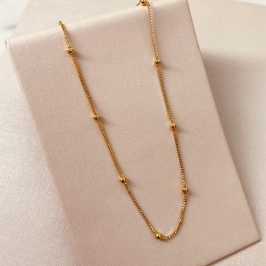 CR OURO VENEZIANA BOLINHAS 35CM