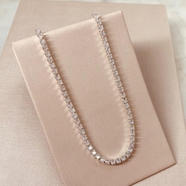 CR PRATA RIVIERA CRISTAL 3MM