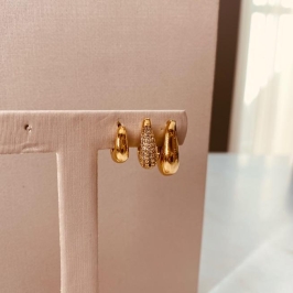 TR OURO ARGOLA TULIPA