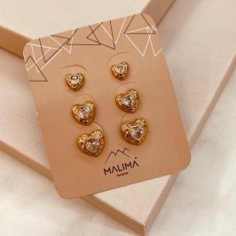 TR OURO CORAÇÃO ORGANICO ZIRCONIA