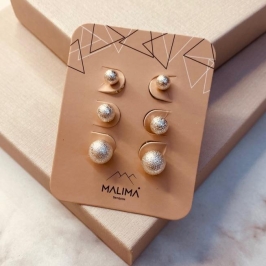 TR PRATA BOLINHA DIAMANTADA