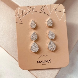 TR PRATA GOTA MICRO CRAVEJADA