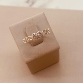 AN PRATA CORAÇÕES VAZADOS E MICRO CRAVEJADOS