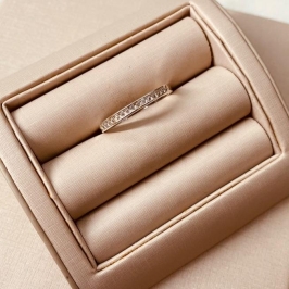 AN PRATA MEIA ALIANÇA MICROCRAVEJADO