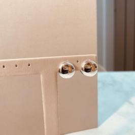 BR PRATA ARGOLA BOTÃO LISO