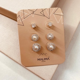 TR PRATA PEROLA MICRO CRAVEJADA EM VOLTA