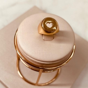 AN OURO DEDINHO CORAÇÃO VAZADO