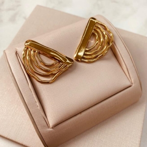 BR OURO LEQUE VAZADO