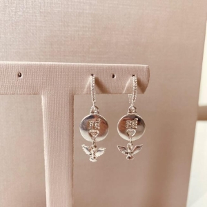 BR PRATA ARGOLA FINA MICRO CRAVEJADA FÉ DIVINO