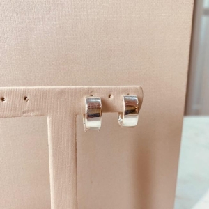 BR PRATA ARGOLA LISA LARGA