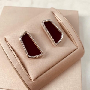 BR PRATA GEOMETRIC ACRILICO MARSALA