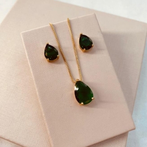 CJ OURO GOTA ESMERALDA