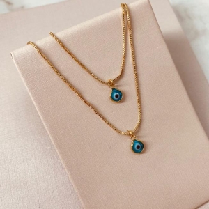 CL OURO DUPLO OLHO GREGO