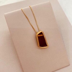 CL OURO ORGANICO RESINA RETANGULAR MARSALA