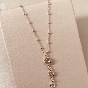 CL PRATA VENEZIANA BOLINHA ZIRCONIA GRAVATINHA