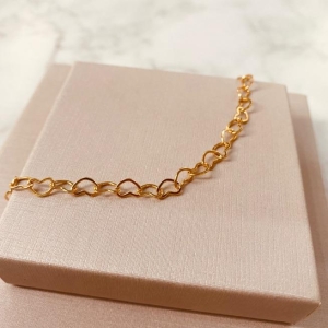 PL OURO CORAÇÕES VAZADOS