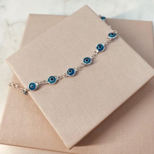 PL PRATA OLHO GREGO AZUL CLARO