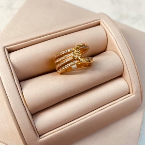 AN OURO CINTA CRAVEJADO