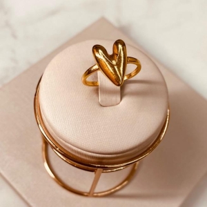 AN OURO CORAÇÃO LONGO LISO