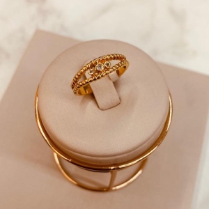 AN OURO CRAQUELADO 3 ZIRCONIAS