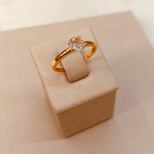 AN OURO SOLITÁRIO CAIXA BAIXA 5MM